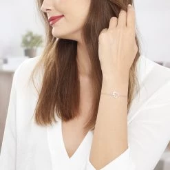 Bracelet Satou Acier Blanc 7 Bracelet Satou Acier Blanc -Bijouterie primée. FIBFBW0158 model0