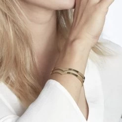 Bracelet Wilna Acier Jaune 9 Bracelet Wilna Acier Jaune -Bijouterie primée. FIBFJW0272 model1