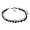 Bracelet Magalos Acier Blanc Onyx