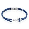 Bracelet Acier Blanc Analya Cordon