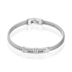 Bracelet Victor Acier Blanc