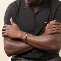 Bracelet Yannik Acier Blanc 12 Bracelet Yannik Acier Blanc -Bijouterie primée. FIBHBW0929 model1