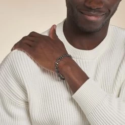 Bracelet Cadia Antique Acier Noir -Bijouterie primée. FIBHNW0020 model0