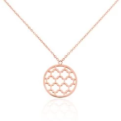 Collier Nevenka Acier Rose