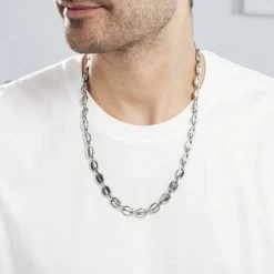 Collier Cadia Acier Blanc -Bijouterie primée. FICHBW0424 model0