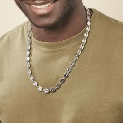 Collier Cadia Acier Blanc -Bijouterie primée. FICHBW0424 model1