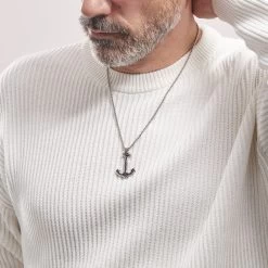 Collier Acier Vieillit Tanagra Oxydes De Zirconium 9 Collier Acier Vieillit Tanagra Oxydes De Zirconium -Bijouterie primée. FICHGZN001 model1