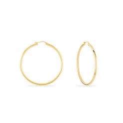 Créoles Creolia Acier Jaune -Bijouterie primée. FIOFJW0071 view1