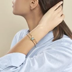 Bracelet Jonc Veina Plaqué Or Jaune Aventurine -Bijouterie primée. FQBFJAV002 model0