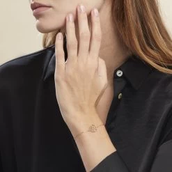 Bracelet Plaque Or Jaune Galvina -Bijouterie primée. FQBFJI0001 model0