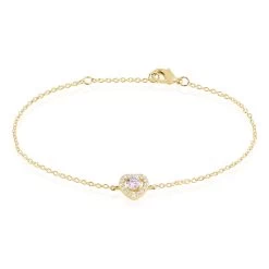 Bracelet Plaqué Or Jaune Alais Oxyde De Zirconium