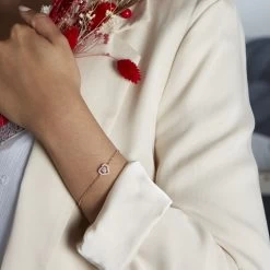 Bracelet Alais Plaqué Or Oxyde De Zirconium -Bijouterie primée. FQBFJZW377 model0