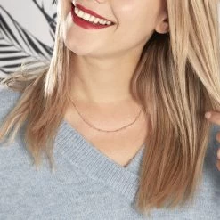 Collier Naria Plaqué Or Jaune -Bijouterie primée. FQCFJW0608 model0