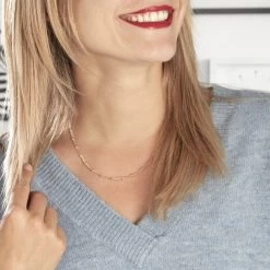 Collier Naria Plaqué Or Jaune -Bijouterie primée. FQCFJW0608 model1