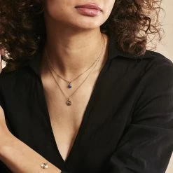 Collier Cartina Plaqué Or Jaune Pierre De Synthese -Bijouterie primée. FQCFJXB127 model0