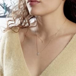 Collier Plaqué Or Jaune Dev Oxyde De Zirconium 8 Collier Plaqué Or Jaune Dev Oxyde De Zirconium -Bijouterie primée. FQCFJZW516 model0