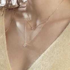 Collier Plaqué Or Jaune Dev Oxyde De Zirconium 9 Collier Plaqué Or Jaune Dev Oxyde De Zirconium -Bijouterie primée. FQCFJZW516 model1