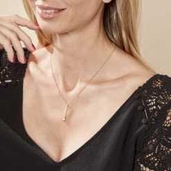 Collier Plaqué Or Beisiris Oxydes De Zirconium -Bijouterie primée. FQCFJZW545 model0