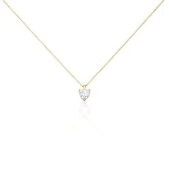 Collier Plaqué Or Caner Oxydes De Zirconium