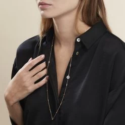 Collier Sautoir Plaqué Or Jaune Kristia Oxydes De Zirconium 10 Collier Sautoir Plaqué Or Jaune Kristia Oxydes De Zirconium -Bijouterie primée. FQCFJZW564 model0