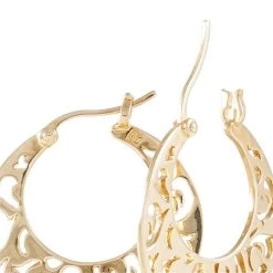 Créoles Tyfene Plaqué Or Jaune -Bijouterie primée. FQOFJW0355 view3