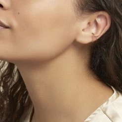 Bijou D'oreille Unitaire Silohe Plaqué Or Jaune -Bijouterie primée. FQOFJW0626 model0