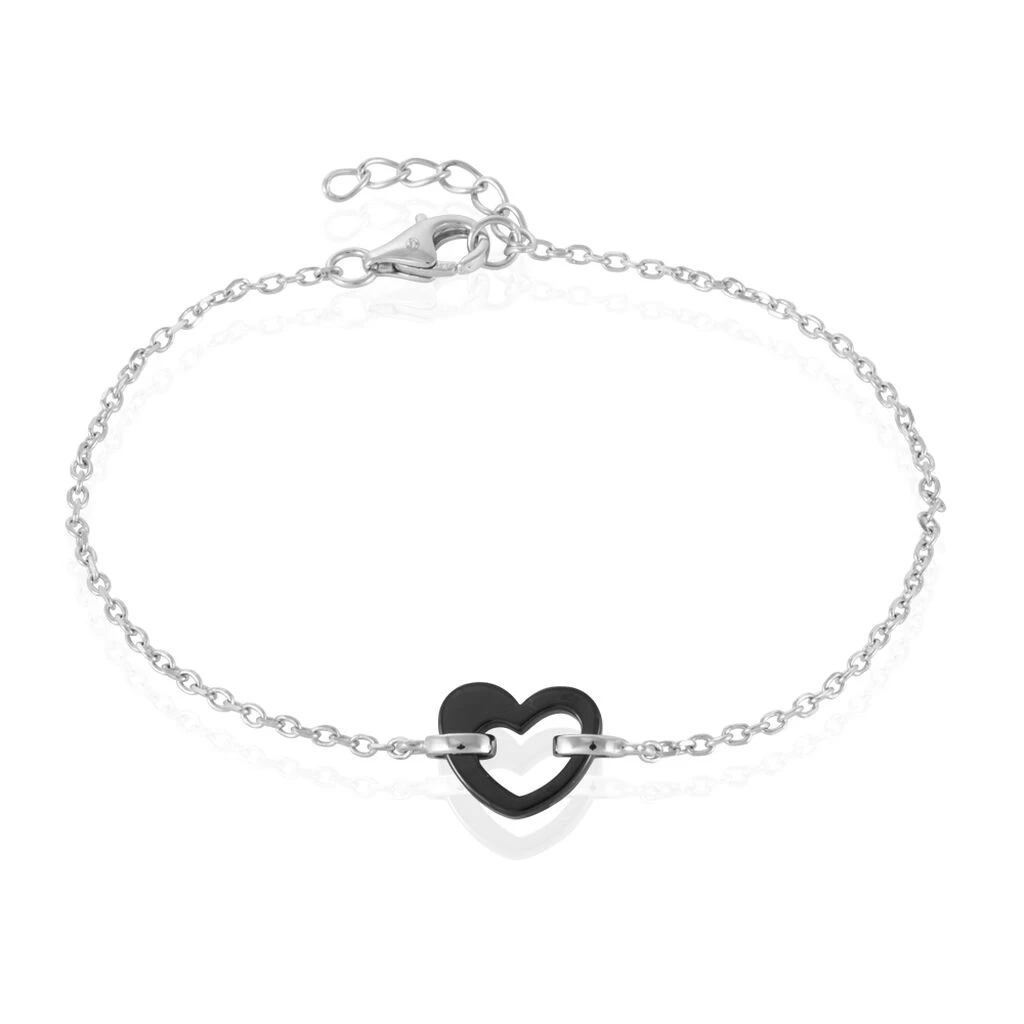 Bracelet Sumeyra Argent Blanc Céramique 3 Bracelet Sumeyra Argent Blanc Céramique