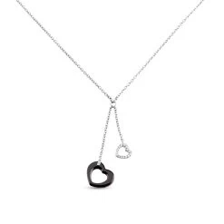 Collier Anissa Argent Blanc Céramique Et Oxyde De Zirconium