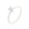 Bague Cacilia Argent Blanc Céramique Et Oxyde De Zirconium 1 Bague Cacilia Argent Blanc Céramique Et Oxyde De Zirconium -Bijouterie primée. MADFBXW175 master