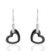 Boucles D'oreilles Pendantes Alena Argent Blanc Céramique Et Oxyde -Bijouterie primée. MAOFBXN056 master