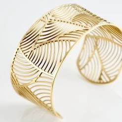 Bracelet Jonc Andor Acier Dore -Bijouterie primée. MIBFJW0337 view2